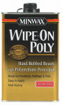MINWAX Minwax 40910000 Wipe-On Polyurethane, Oil Base, Clear, Liquid, 1 pt Can PAINT MINWAX