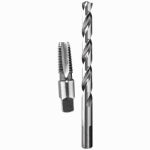 CENTURY DRILL & TOOL CO INC Tap & Drill Bit Set, 1/4-18 NPT, 7/16-In. Drill, 2-Pc.