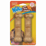 NYLABONE PRODUCTS Natural Nubz Long-Lasting Edible Dog Chew Treats, Chicken Flavor, Large 30+ Lbs., 2-Ct. PET & WILDLIFE SUPPLIES NYLABONE PRODUCTS