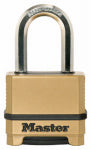 MASTER LOCK Master Lock Magnum Series M175XDLFCCSEN Padlock, 5/8 in Dia Shackle, Boron Carbide Shackle, Steel Body, 2.25 in W Body HARDWARE & FARM SUPPLIES MASTER LOCK