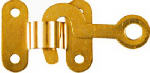 ASSA ABLOY AMERICAS RESIDENTIALI NC Brass Hook/ Staple, 2-Pk.