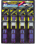 HAMPTON PRODUCTS-KEEPER Cam Buckle Tie Down, 10 Ft., 4-Pk.