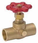 B & K INDUSTRIES Southland 105-604NL Stop and Waste Valve, 3/4 in Connection, Compression, 125 psi Pressure, Brass Body PLUMBING, HEATING & VENTILATION B & K INDUSTRIES