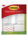 COMMAND Command 17213-ES Assorted Picture Hanger Kit, Plastic, Clear/White HARDWARE & FARM SUPPLIES COMMAND