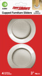 SHEPHERD HDWE. PROD., LLC. Super Sliders 3" Cupped Sliders Round Beige 4 pack.