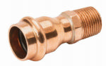 NIBCO INC Copper Pipe Adapter, 1/2 x 3/4 In. Press by Male PLUMBING, HEATING & VENTILATION NIBCO INC