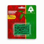 HOLIDAY TRIMS Ornament Hangers, Green, 75-Ct.