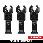 MILWAUKEE Milwaukee 49-25-1253 Blade, 1-1/8 in, 1-5/8 in D Cutting, HSS/Titanium, 3/PK TOOLS MILWAUKEE