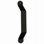 ASSA ABLOY AMERICAS RESIDENTIALI NC Charleston Sliding Door Pull, Rustic, Matte Black, 10 In.