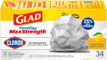 GLAD Glad 79297 Kitchen Trash Bag, Tall, 13 gal CLEANING & JANITORIAL SUPPLIES GLAD