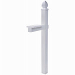 SOLAR GROUP Gibraltar Mailboxes WP000W01 Mailbox Post, 22.7 in L, 6 in W, 57 in H, PVC HARDWARE & FARM SUPPLIES SOLAR GROUP