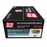 PRIMESOURCE BUILDING PROD. Collated Roofing Nails, Electrogalvanized Steel, 15 Degree, 1-1/4 x .120 In., 7200-Pk. HARDWARE & FARM SUPPLIES PRIMESOURCE BUILDING PROD.