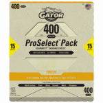 GATOR Gator 7285 Sanding Sheet, 11 in L, 9 in W, Extra Fine, 400 Grit, Aluminum Oxide Abrasive PAINT GATOR