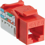 LEVITON MFG CO ORANGE 8-WIRE CAT6 JACK ELECTRICAL LEVITON MFG CO