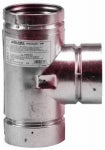 SELKIRK Selkirk PELLET PIPE 243100 Tee, 3 in, Galvanized PLUMBING, HEATING & VENTILATION SELKIRK