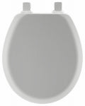 MAYFAIR Mayfair 41EC 162/46EC Toilet Seat, Round, Molded Wood, Silver, Twist Hinge PLUMBING, HEATING & VENTILATION MAYFAIR