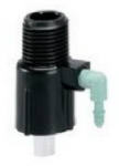 ORBIT IRRIGATION PRODUCTS Orbit 67050 Manifold, 1/2 x 1/4 in Connection, Thread x Barb, 1 -Port, 1/4 in Tubing, Plastic, Black LAWN & GARDEN ORBIT IRRIGATION PRODUCTS
