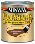 MINWAX Minwax PolyShades 61340444 Polyurethane, Satin, Liquid, Antique Walnut, 1 qt Can PAINT MINWAX