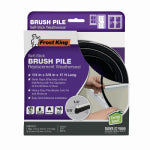 THERMWELL Brush Pile Self-Adhesive Weatherseal, Black, 17 Ft. HARDWARE & FARM SUPPLIES THERMWELL