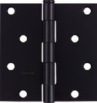 ASSA ABLOY AMERICAS RESIDENTIALI NC 4 x 4 In. Black Square Corner Door Hinge HARDWARE & FARM SUPPLIES ASSA ABLOY AMERICAS RESIDENTIALI NC