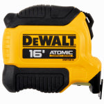 STANLEY TOOLS DEWALT ATOMIC COMPACT Series DWHT38116S Tape Measure, 16 ft L Blade, 1-1/8 in W Blade, Steel Blade, Rubber Case TOOLS STANLEY TOOLS