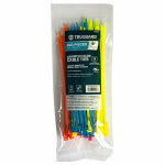 IRONCUBE WORKS Self-Locking Cable Ties, Assorted Colors, 8 In., 100-Pk. ELECTRICAL IRONCUBE WORKS