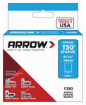 ARROW FASTENER CO Staples, Narrow Crown, 9/16 In., 1250-Pk.