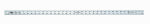 HULTAFORS Johnson J236 Yardstick, SAE Graduation, Aluminum, Clear, 1-1/8 in W, 0.075 in Thick TOOLS HULTAFORS