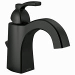 DELTA FAUCET CO Flynn Single-Handle Bathroom Faucet, Matte Black PLUMBING, HEATING & VENTILATION DELTA FAUCET CO