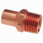 NIBCO INC Copper Pipe Adapter, 1/2 In. FTGxM