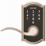 SCHLAGE LOCK CO Touch Keyless Entry Lever Lockset, Camelot Trim, Satin Nickel HARDWARE & FARM SUPPLIES SCHLAGE LOCK CO