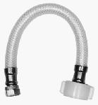 HOMEWERKS WORLDWIDE LLC Toilet Connector, Reinforced Poly Vinyl, 3/8 Compression x 7/8 Ballcock x 9 In.