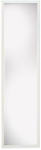 RENIN US LLC Plain Edge Frame Door Mirror, White Finish, Rectangle Molded, 14 x 50 In.