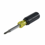 KLEIN TOOLS Multi-Bit Screwdriver/Nut Driver, 5-in-1, Phillips, Slotted Bits