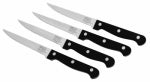 INSTANT BRANDS LLC Essentials Steak Knife Set, Stainless Steel & Black, 4-Pc. HOUSEWARES INSTANT BRANDS LLC