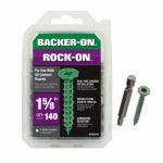 ITW BRANDS Backer-On Rock-On Cement Board Screws, #9 x 1-5/8", 140-PK