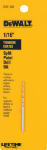DEWALT DEWALT DW1304 Jobber Drill Bit, 1/16 in Dia, 1-7/8 in OAL, Parabolic Flute, 1/16 in Dia Shank, Straight Shank TOOLS DEWALT
