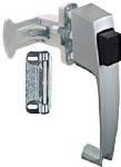 ASSA ABLOY AMERICAS RESIDENTIALI NC Screen & Storm Door Latch, Push-Button, Aluminum HARDWARE & FARM SUPPLIES ASSA ABLOY AMERICAS RESIDENTIALI NC
