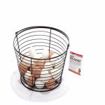 AMERICAN DISTRIBUTION & MFG Egg Basket, Black, Large
