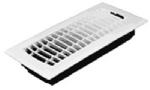 IMPERIAL Imperial RG1292 Floor Register, 10 in W Duct, White, 4 in H Duct Opening, Polystyrene PLUMBING, HEATING & VENTILATION IMPERIAL