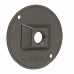 RACO INCORPORATED Round Weatherproof Cluster Cover, (1) 1/2 in. Threaded Outlet, Bronze ELECTRICAL RACO INCORPORATED