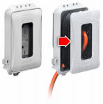 RACO INCORPORATED 1 Gang In-Use Outlet Cover, White