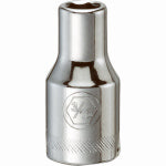 DEWALT DEWALT DWMT86022OSP Drive Hand Socket, 3/16 in Socket, 1/4 in Drive, 6-Point, Steel, Polished Chrome Vanadium TOOLS DEWALT