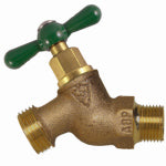 ARROWHEAD BRASS & PLUMBING No-Kink Straight Hose Bibb, Lead-Free, 1/2 In. MPT