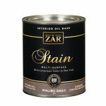 ZAR ZAR 17112 Wood Stain, Malibu Gray, Liquid, 1 qt PAINT ZAR