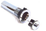 US HARDWARE US Hardware P-102C Sink Drain with Stopper, Plastic, Chrome AUTOMOTIVE US HARDWARE