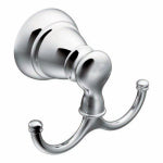 MOEN Moen Banbury Series Y2603CH Robe Hook, 2-Hook, Zamac, Chrome, Surface Mounting HARDWARE & FARM SUPPLIES MOEN