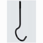 ASSA ABLOY AMERICAS RESIDENTIALI NC Ceiling Hook, Black, 25-Lb. Load, 6 In. HARDWARE & FARM SUPPLIES ASSA ABLOY AMERICAS RESIDENTIALI NC