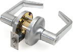 TELL MANUFACTURING INC Brushed Chrome Entry Lever Lock