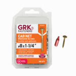 GRK FASTENERS GRK Fasteners 114069 Cabinet Screw, #8 Thread, 1-1/4 in L, W-Cut Thread, Low-Profile, Washer Head, Star Drive, Steel HARDWARE & FARM SUPPLIES GRK FASTENERS
